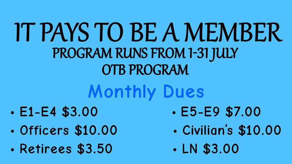 It Pays to be a member 1-31 July