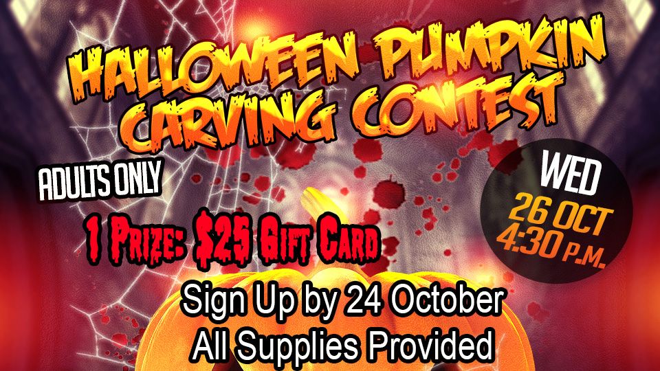 Halloween Pumpkin Carving Contest October