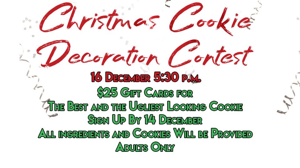 Christmas Cookie Decoration Contest December