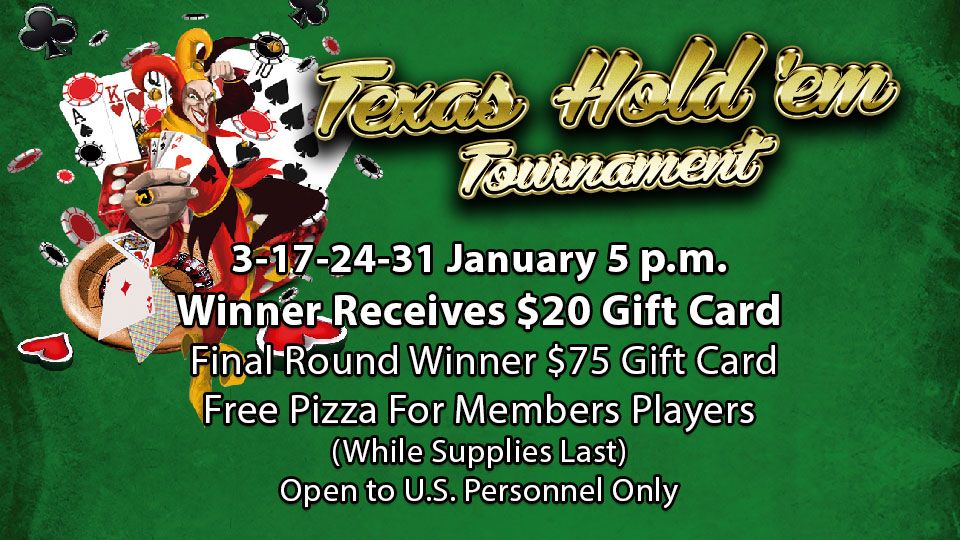 Texas Hold 'em Tournament January
