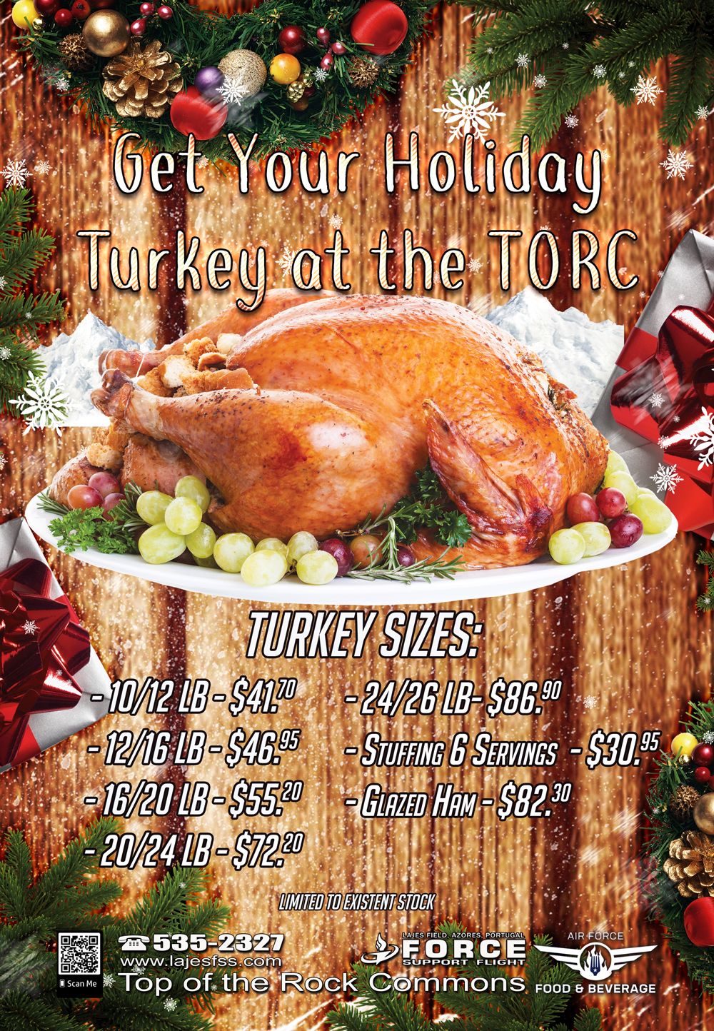 Get Your Holiday Turkey at the TORC 